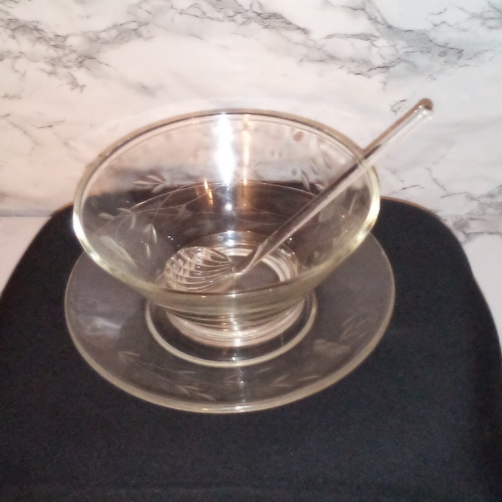 Vintage Princess House Heritage Collection 3pcs Mayo/Relish Set